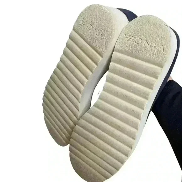 Vince Zeta Women's Navy Platform Loafers Slip-On Sneakers - Picture 8 of 10